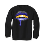 Air Jordan 12 Field Purple - Black T-Shirt (Drip Lip)