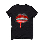 Air Jordan 4 Toro Bravo Matching T-Shirt, Sweatshirts, & Hoodies Black T-Shirt (Lips)| illcurrency