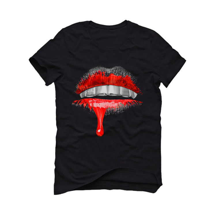 Air Jordan 4 Toro Bravo Matching T-Shirt, Sweatshirts, & Hoodies Black T-Shirt (Lips)| illcurrency