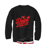 Air Jordan 11 Low Bred Black T-Shirt (DOPE)| illcurrency