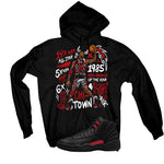 Air Jordan 12 Bloodline Matching T-Shirt, Sweatshirts, & Hoodies Black T-Shirt (85 Rookie)| illcurrency
