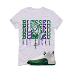 Air Jordan 12 Bucks Matching T-Shirt Blessed not lucky