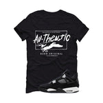 Air Jordan 4 White Thunder Black T-Shirt (Authentic)| illcurrency