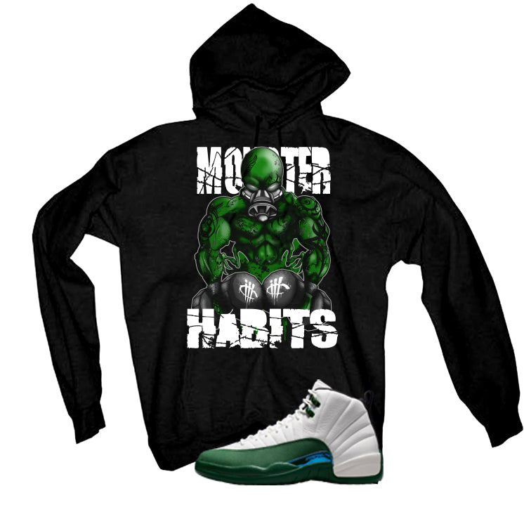 Air Jordan 12 Bucks Matching T-Shirt Monster Habits
