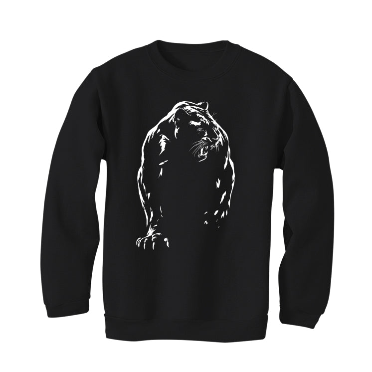 Air Jordan 4 Black Cat Matching T-Shirt, Sweatshirts & Hoodies Black T-Shirt (Panther)| illcurrency