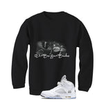 Air Jordan 5 OG White Metallic Matching T-Shirt, Sweatshirts & Hoodies Black T-Shirt (We See You Snakes)| illcurrency