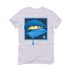 Air Jordan 1 "UNC Toe" | illcurrency White T-Shirt (lipstick)