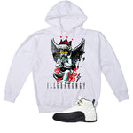 Air Jordan 12 Taxi Matching T-Shirt, Sweatshirts & Hoodies White T-Shirt (Graffiti Angel)| illcurrency