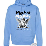 Air Jordan 11 Legend Blue Carolina Blue T-Shirt (Make Money)| illcurrency