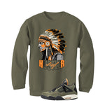 Undefeated x Air Jordan 4 Military Green T-Shirt (Hustler Chief)| illcurrency