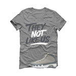 Air Jordan 9 Cool Grey Grey T-Shirt (They not like us)| illcurrency