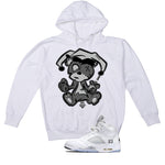 Air Jordan 5 OG White Metallic Matching T-Shirt, Sweatshirts & Hoodies White T-Shirt (Teddy Joker)| illcurrency
