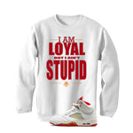 Air Jordan 5 Sunset Matching T-Shirt White T-Shirt (Loyal)| illcurrency
