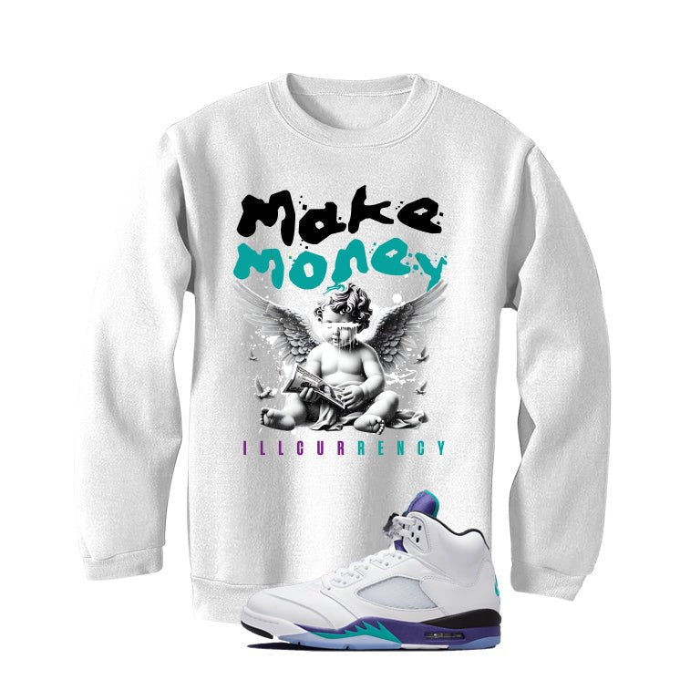 Air Jordan 5 OG Grape White T-Shirt (Make Money)| illcurrency