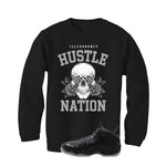 NIKE FOAMPOSITE ONE CARBON FIBER Matching T-Shirt, Sweatshirts & Hoodies Black T-Shirt (Hustle Nation)| illcurrency