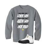 Air Jordan 12 Taxi Matching T-Shirt, Sweatshirts & Hoodies Grey T-Shirt (Paid)| illcurrency