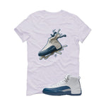 Air Jordan 12 French Blue White T-Shirt (Splash Shoe)| illcurrency