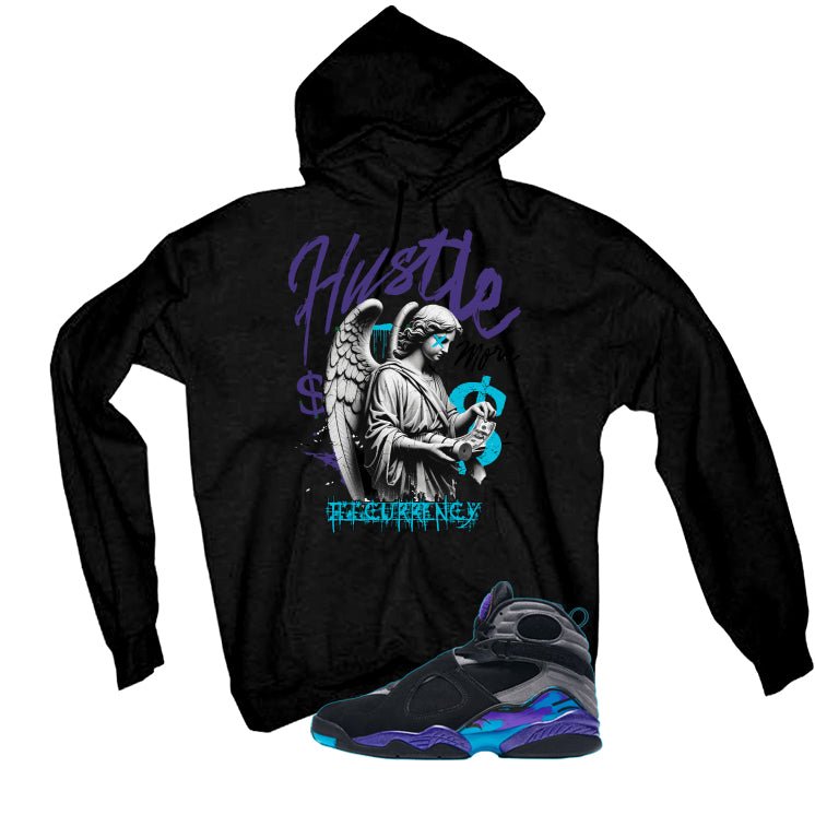 Air Jordan 8 OG Aqua Black T-Shirt (Hustle More)| illcurrency