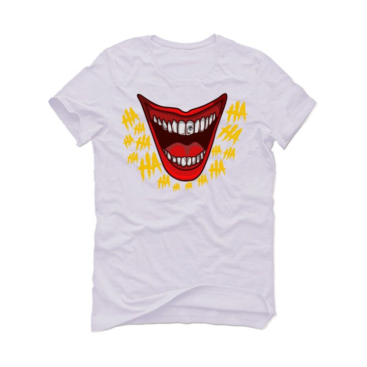 Air Jordan 6 Yellow Ochre | illcurrency White T-Shirt (HA HA)