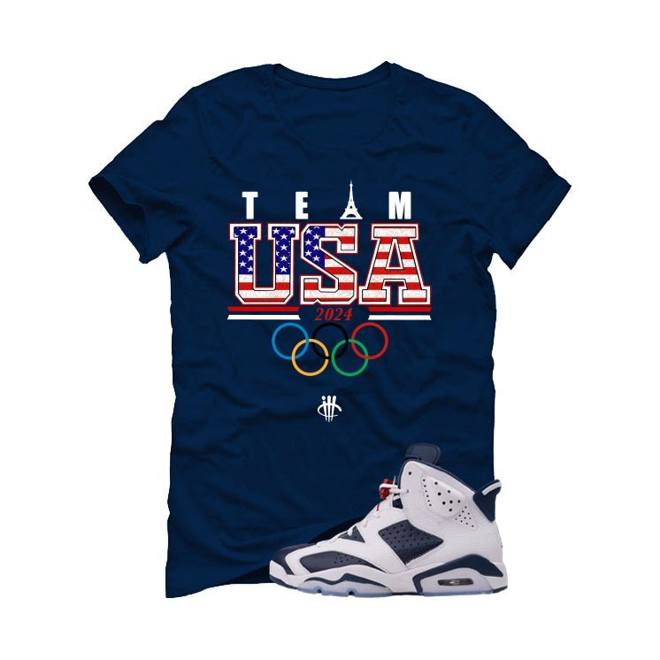 Air Jordan 6 Olympic | illcrrency Navy Blue T-Shirt (Team USA)| illcurrency
