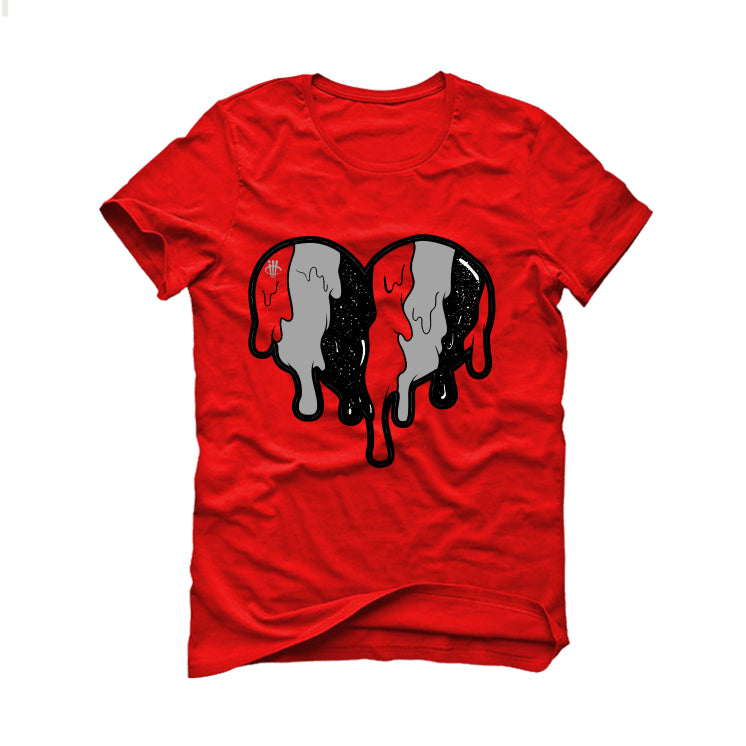 Air Jordan 4 Toro Bravo Matching T-Shirt, Sweatshirts, & Hoodies Red T-Shirt (Heart)| illcurrency
