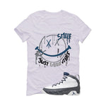 Air Jordan 9 Flint Grey Matching T-Shirt, Sweatshirts & Hoodies White T-Shirt (Smile)| illcurrency