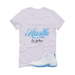 Air Jordan 12 Melo White T-Shirt (Hustle By Any Means)| illcurrency