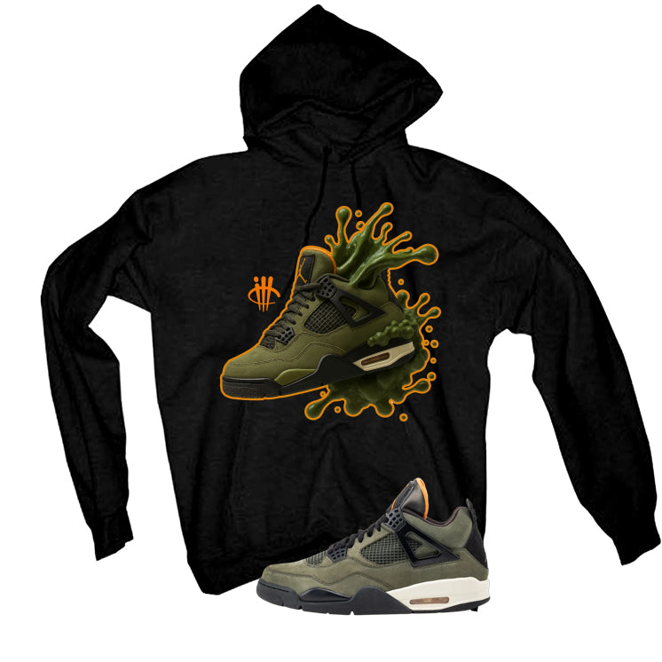 Undefeated x Air Jordan 4 Black T-Shirt (Splash Shoe)| illcurrency