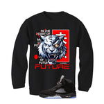 Air Jordan 5 Black Metallic Reimagined Black T-Shirt (Future)| illcurrency