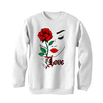 Air Jordan 4 Valentine’s Day (Sierra Red) Matching T-Shirt, Sweatshirts & Hoodies White T-Shirt (Love)| illcurrency