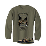 Nike Dunk Low Frankenstein Matching T-Shirt, Sweatshirts & Hoodies Military Green T-Shirt (Misunderstood)| illcurrency