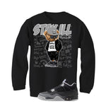 Air Jordan 4 Fear Pack Black T-Shirt (Stay ill Bear)| illcurrency