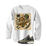 Undefeated x Air Jordan 4 White T-Shirt (Militia)| illcurrency