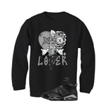 Air Jordan 6 Cap and Gown Matching T-Shirt, Sweatshirts & Hoodies Black T-Shirt (Lover)| illcurrency