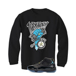 Air Jordan 11 Gamma Blue Matching T-Shirt, Sweatshirts & Hoodies Black T-Shirt (Time Is Money)| illcurrency