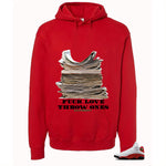 Air Jordan 13 Chicago Matching T-Shirt, Sweatshirts & Hoodies Red T-Shirt (Fck Love)| illcurrency
