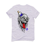 Air Jordan 8 “Playoffs” | illcurrency White T-Shirt (ice cream skull)