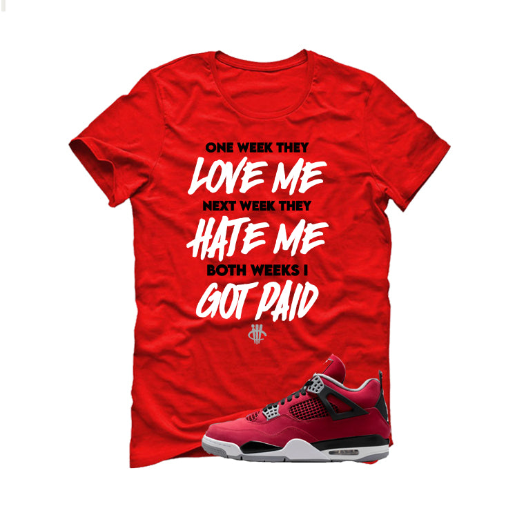 Air Jordan 4 Toro Bravo Matching T-Shirt, Sweatshirts, & Hoodies Red T-Shirt (Paid)| illcurrency