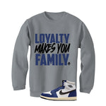 Air Jordan 1 Rare Air Deep Royal Blue Grey T-Shirt (Loyalty)| illcurrency