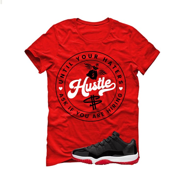 Air Jordan 11 Low Bred Red T-Shirt (Haters Catch Up)| illcurrency