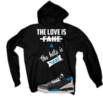 Air Jordan 3 OG Rare Air Black T-Shirt (Love is Fake)| illcurrency