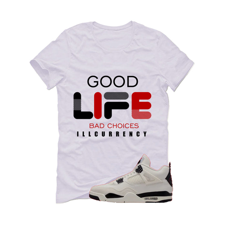 Air Jordan 4 Flight Club Matching T-Shirt, Sweatshirts & Hoodies White T-Shirt (Bad Choices)| illcurrency