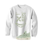 Air Jordan 4 WMNS Seafoam White T-Shirt (Be Happy)| illcurrency