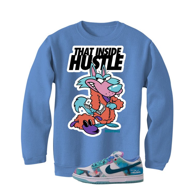Futura Laboratories x Nike SB Dunk Low Carolina Blue T-Shirt (Inside Hustle)| illcurrency