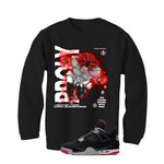 Air Jordan 4 Bred Matching T-Shirt Broly