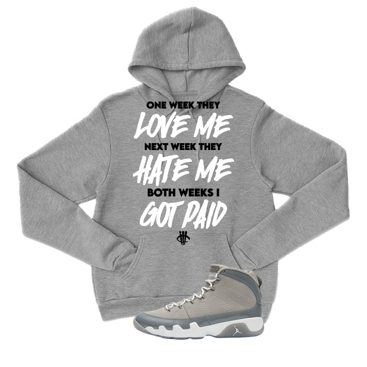 Air Jordan 9 Cool Grey Grey T-Shirt (Paid)| illcurrency