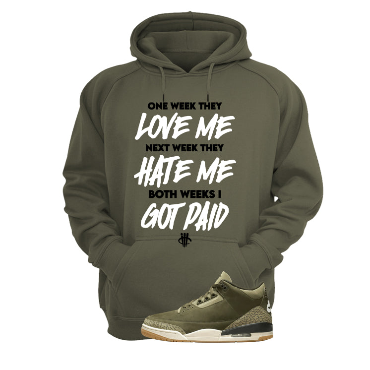 Air Jordan 3 Family Affair Matching T-Shirt, Sweatshirts & Hoodies Military Green T-Shirt (Paid)| illcurrency