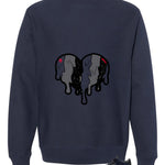 Levi’s x Air Jordan 3 Rigid Matching T-Shirt, Sweatshirts & Hoodies Navy Blue T-Shirt (Heart)| illcurrency