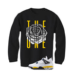 Air Jordan 4 Tour Yellow Matching T-Shirt Black T-Shirt (The One)| illcurrency