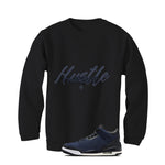Levi’s x Air Jordan 3 Rigid Matching T-Shirt, Sweatshirts & Hoodies Black T-Shirt (Hustle Harder)| illcurrency